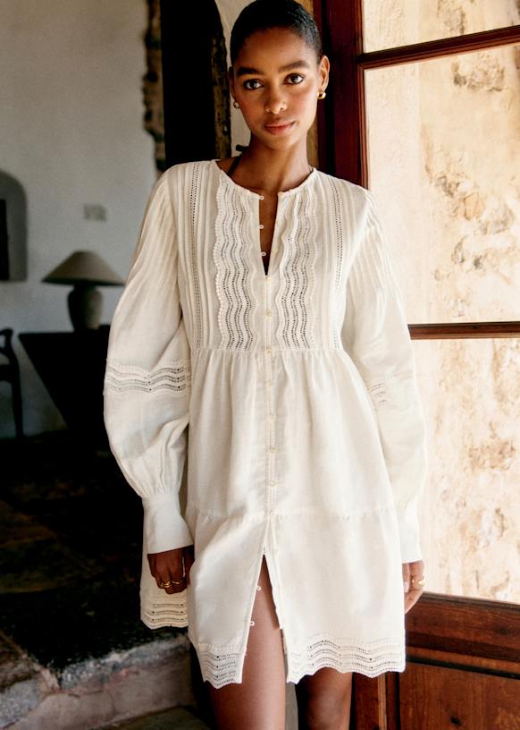 Sezane セザンヌ　ELVINAドレス　ワンピース　エクリュ　38サイズ　M Sézane | Elvina Dress