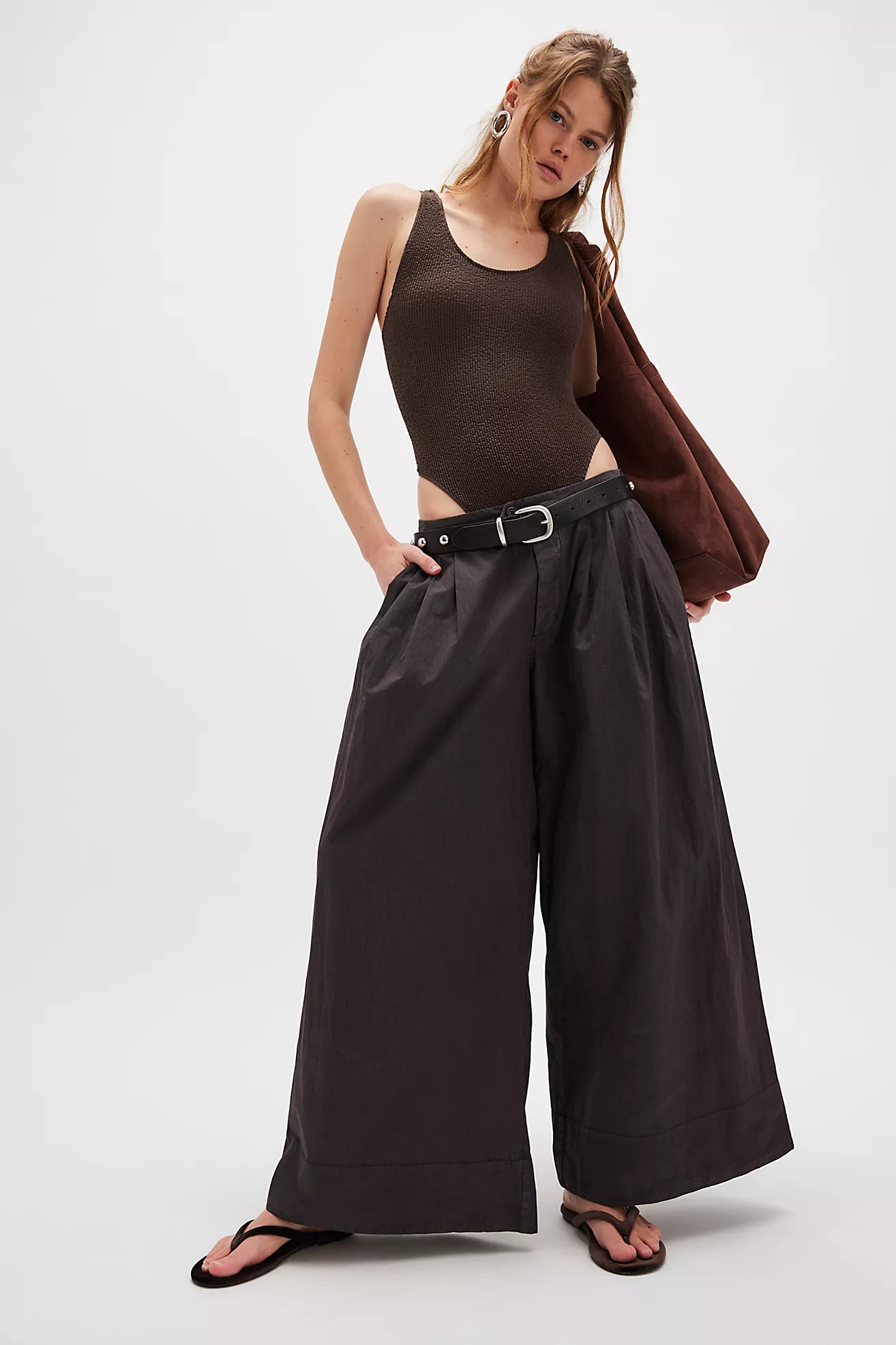Free People | Paige Pleated Pull-On Trousers