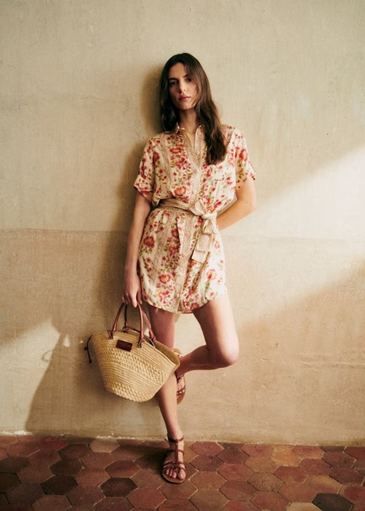 ワンピース FRILL CACHECOEUR DRESS AmeriVINTAGE FRILL CACHECOEUR DRESS （Ameri CACHE COEUR