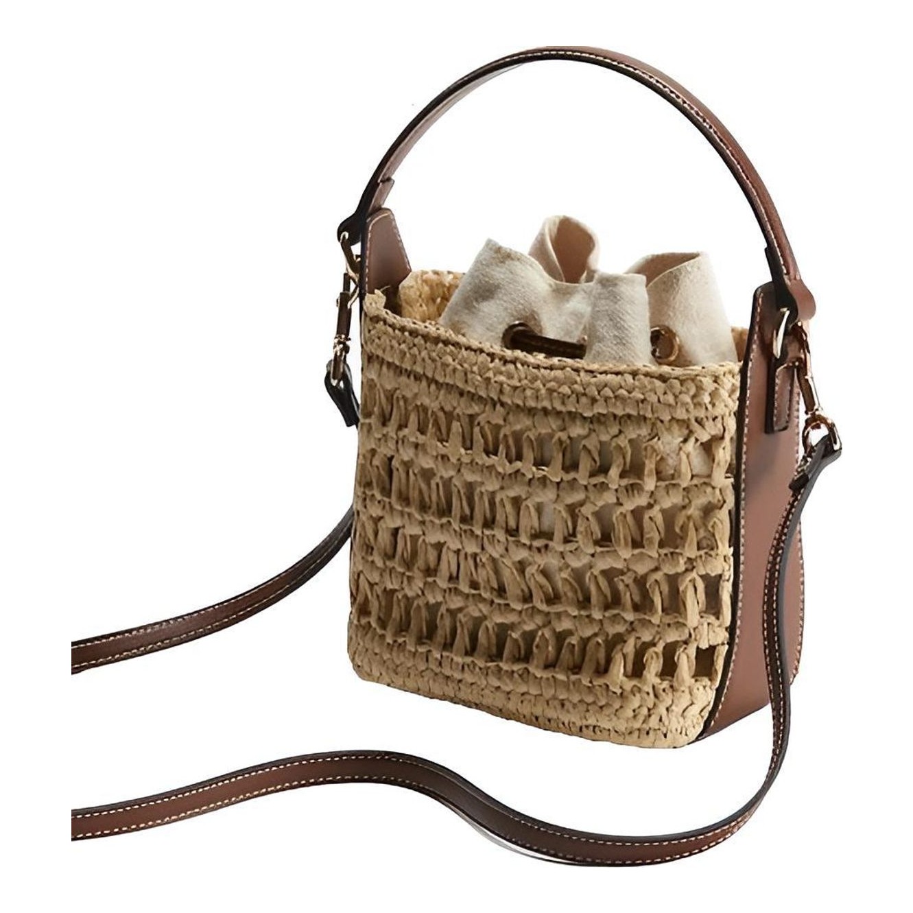 Missoni | Zigzag Medium raffia bucket bag