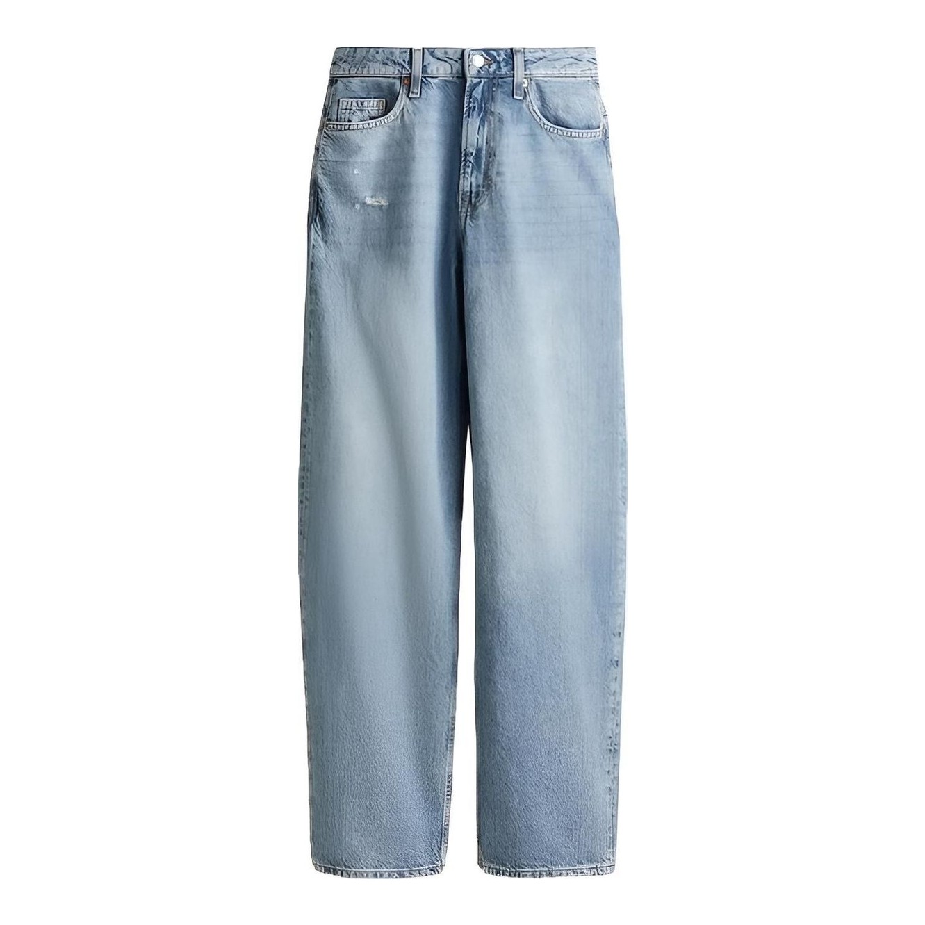 ★ Massimo Dutti★ Cotton blend high waist straight fit jea Massimo Dutti | Cotton Blend High-Waist Straight-Leg Jeans