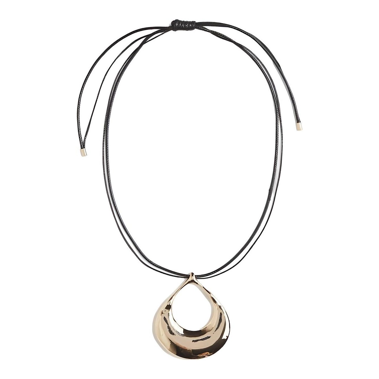 ★ Massimo Dutti★ almond pendant necklace 04602602303 Massimo Dutti | Almond Pendant Necklace