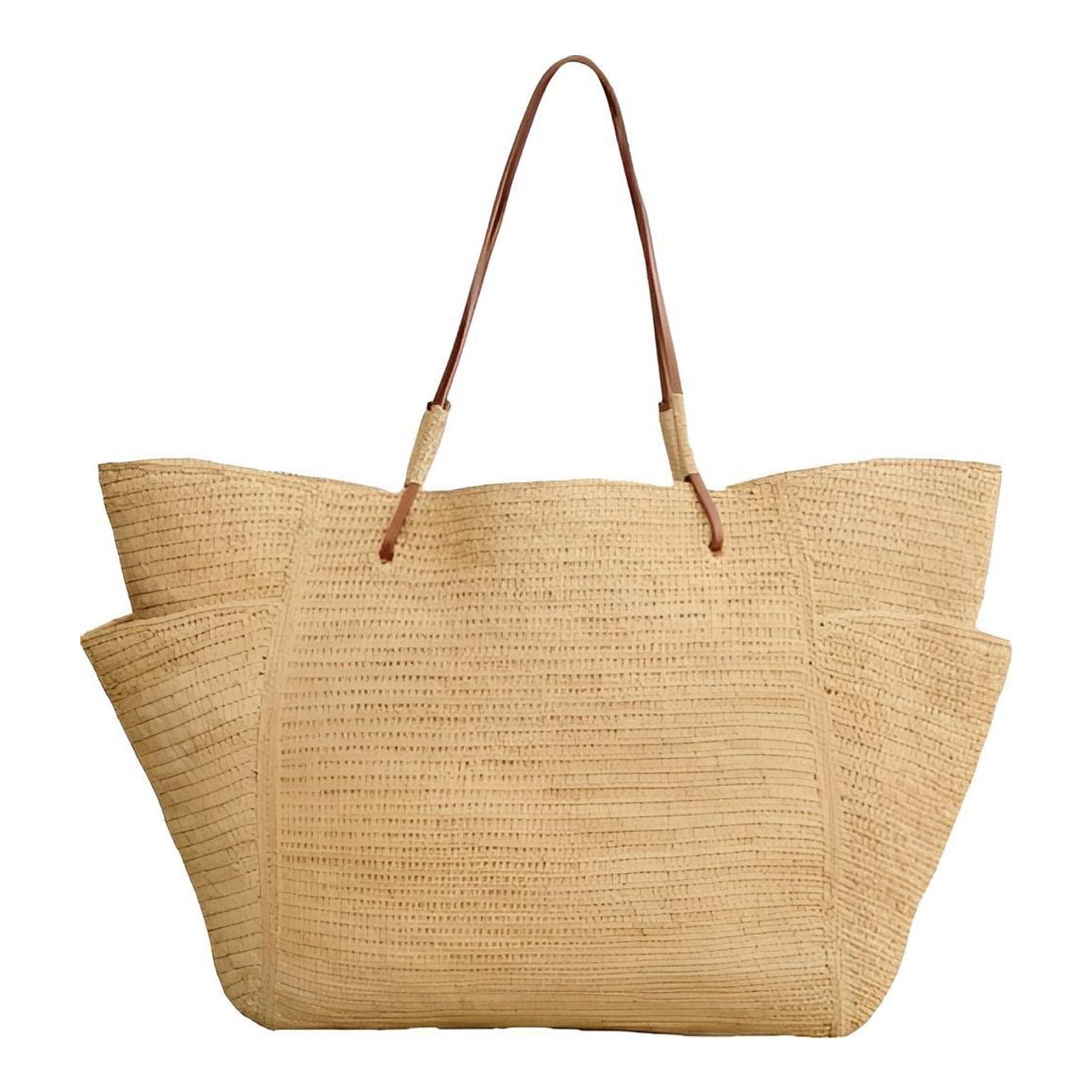 【SEZANE】Paloma Basket Paloma Basket Bag - Natural - Raffia - Sézane