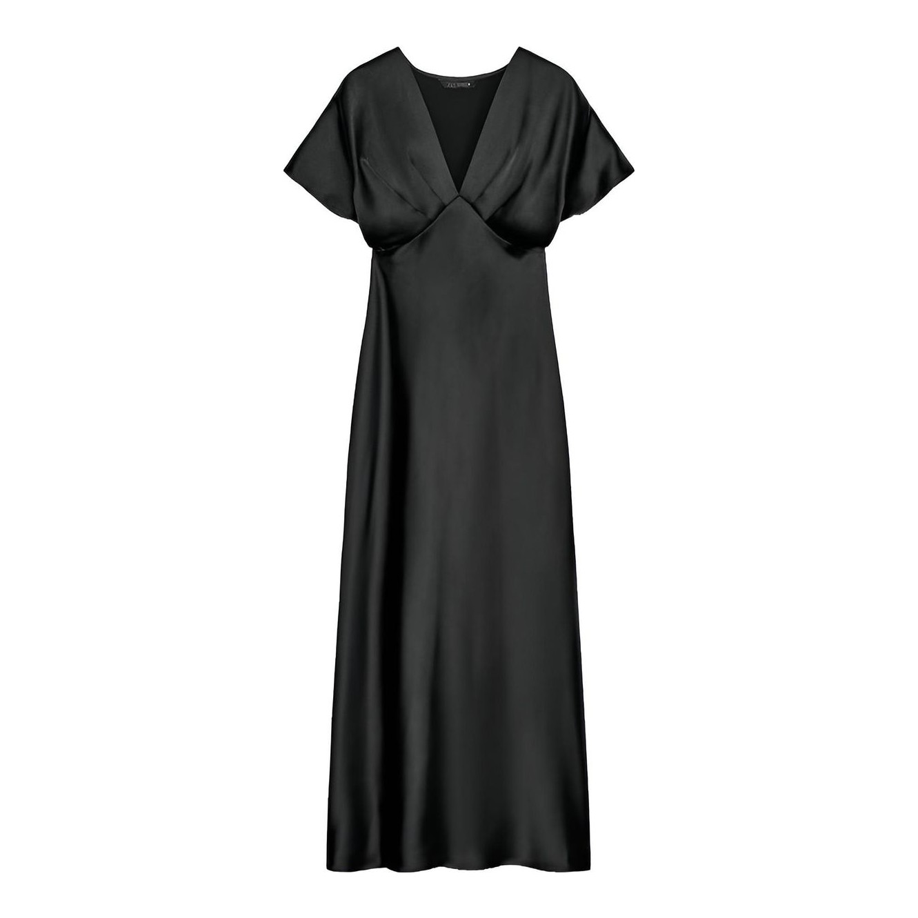 【Massimo Dutti】Long satin dress with round neckline Massimo Dutti | Long Satin Dress With Round Neckline