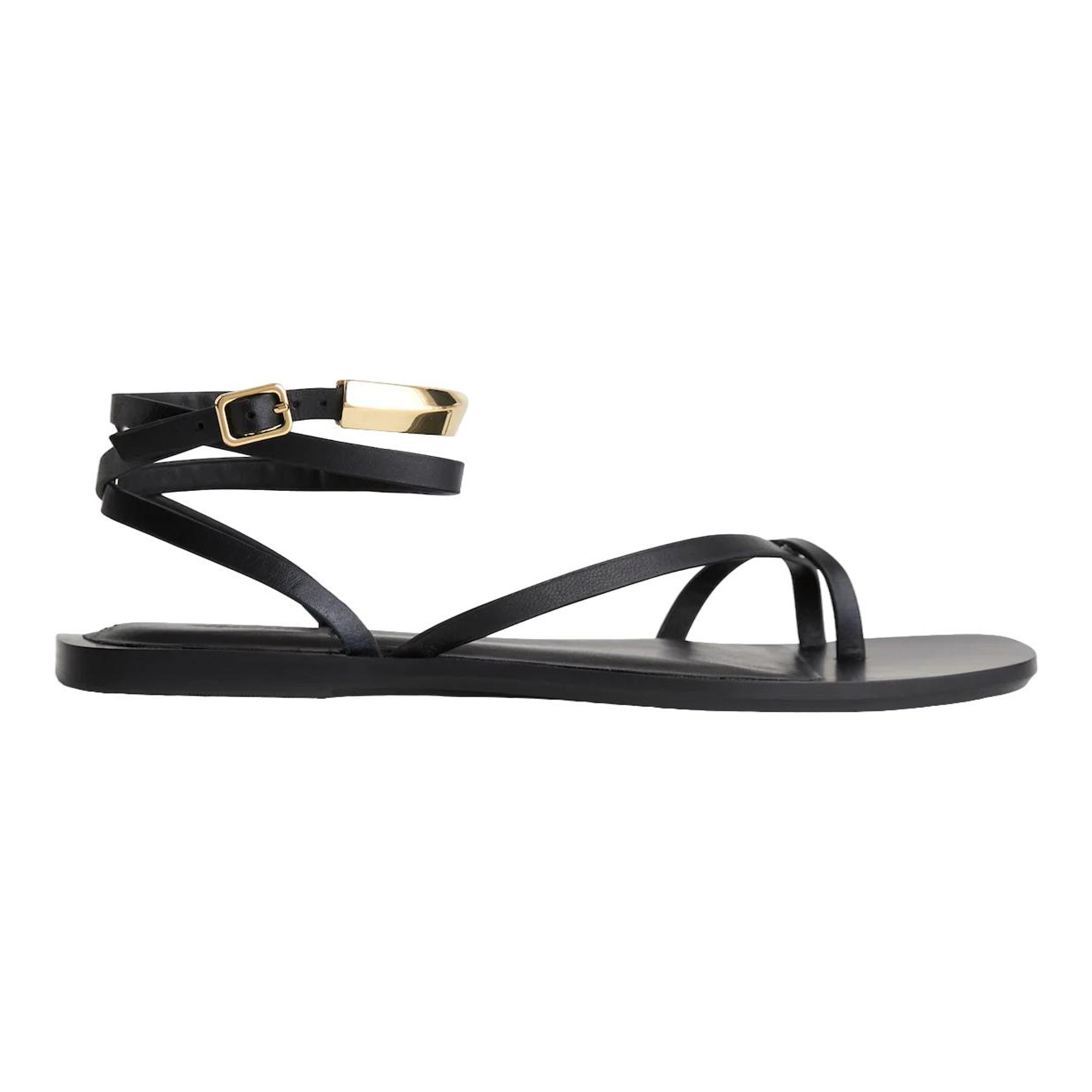 【Massimo Dutti】リングディテール本革サンダル Massimo Dutti | Leather Sandals With Ring Detail