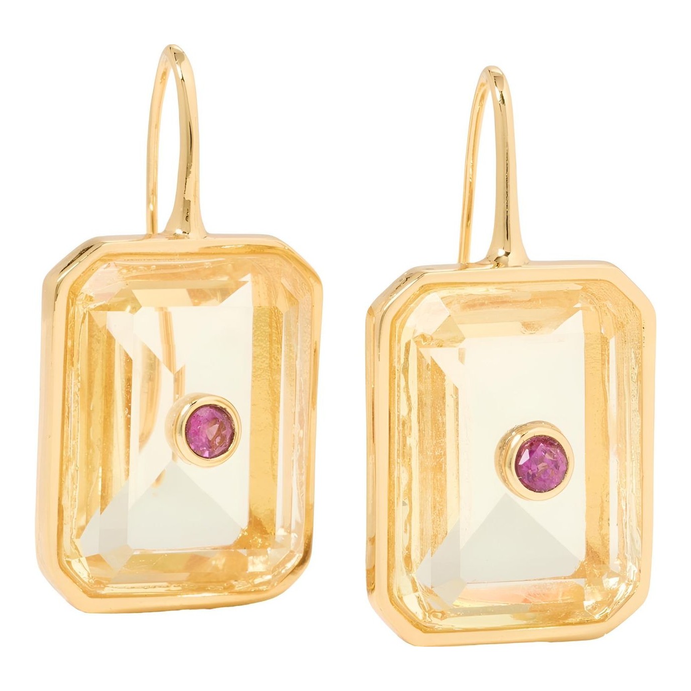 【MATEO】14-karat gold, pearl and amethyst イヤリング MATEO 14-karat gold, pearl and amethyst earrings | NET-A-PORTER