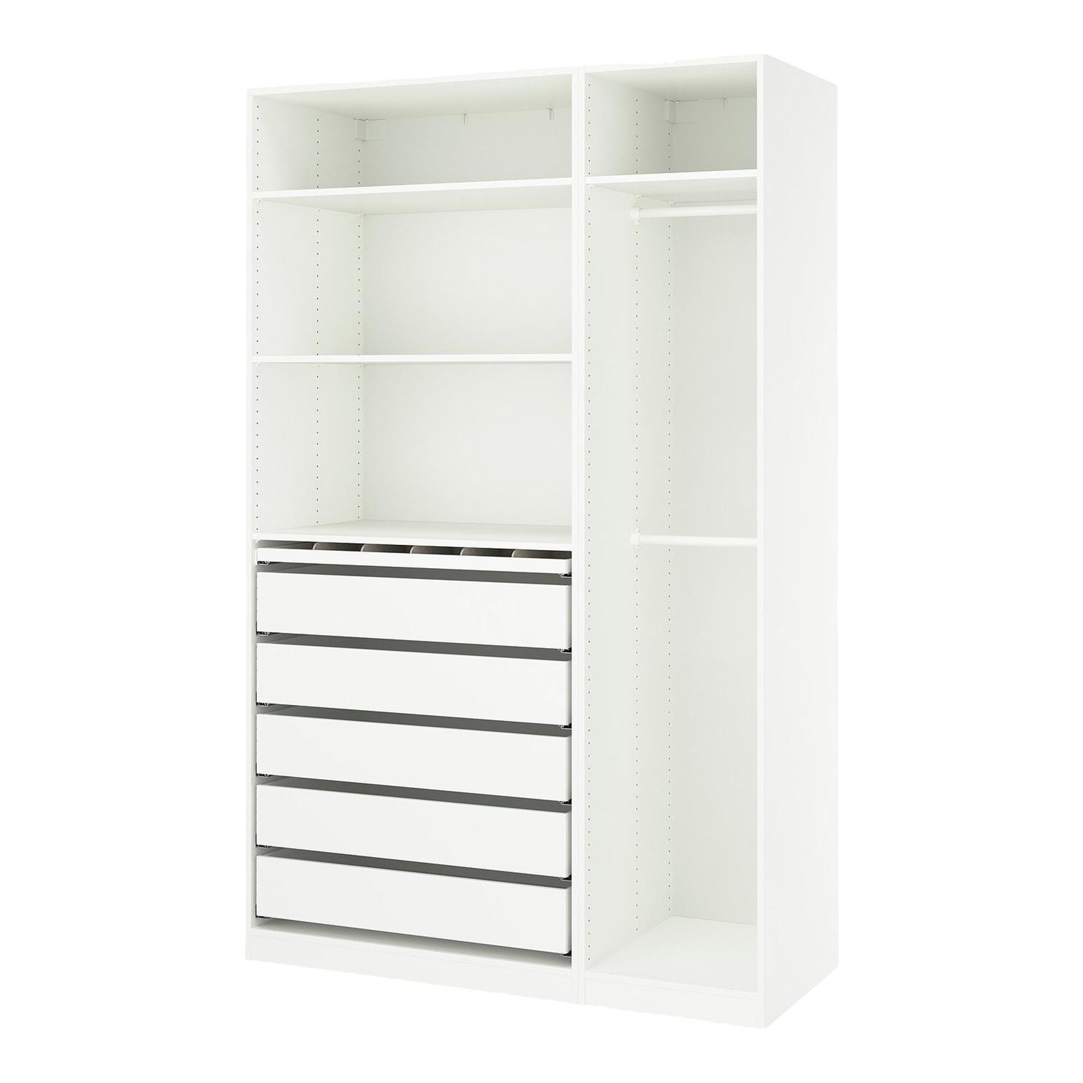 IKEA KLEPPSTAD箪笥 KLEPPSTAD wardrobe with sliding doors, white, 461/8x691/4