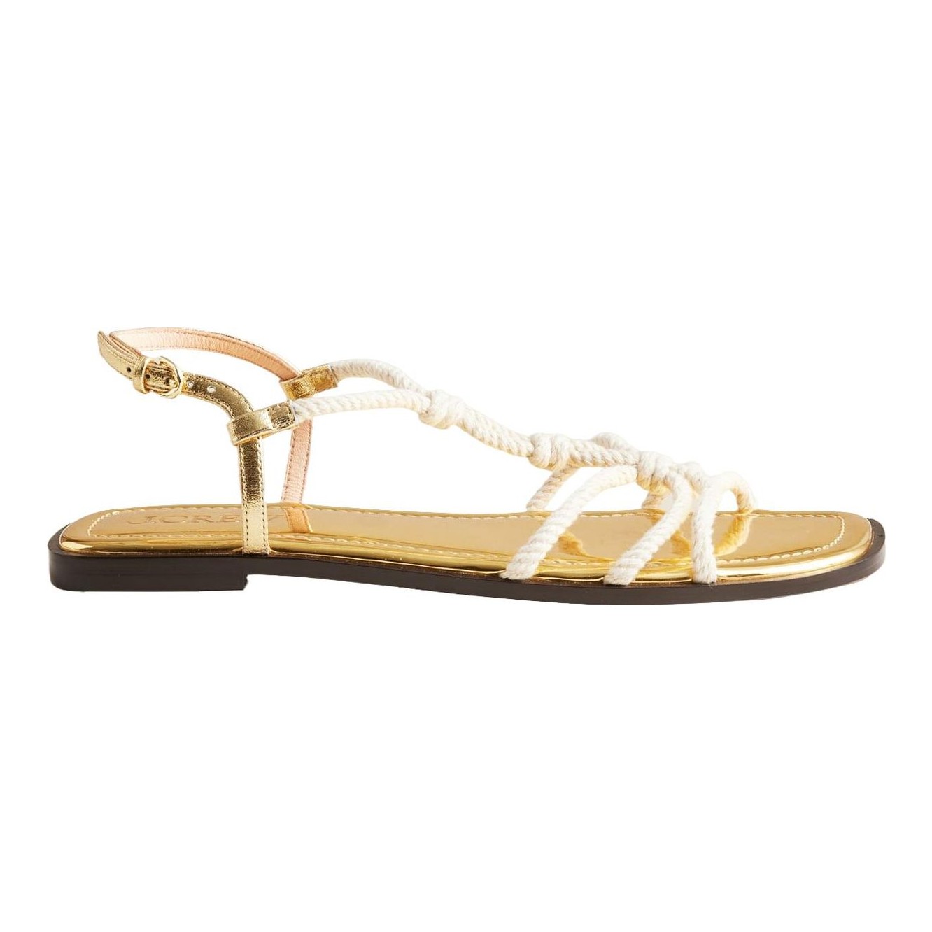 FARM Rio | Gold Knot Slide Sandals