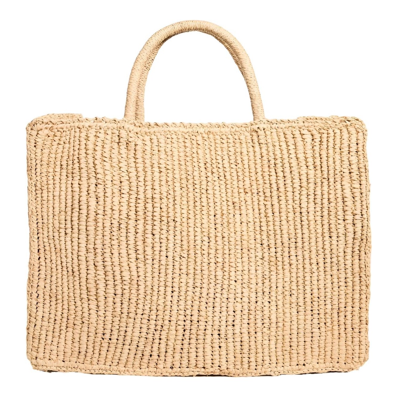トートバッグ IBELIV SS25 SOL BAG (SOL TEA) Chic basket bag in RAFFIA - SOL | IBELIV