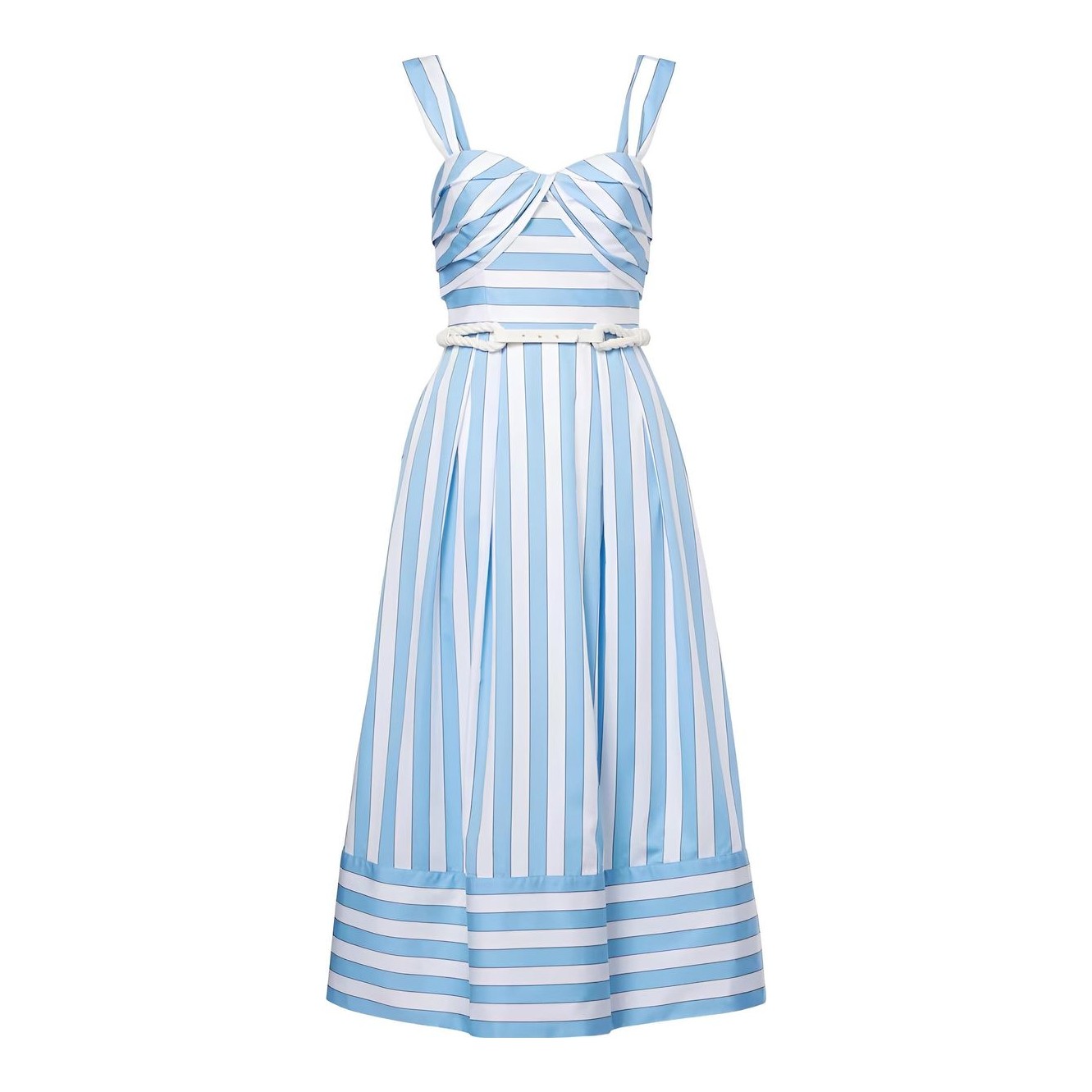 Rebecca Vallance | Bailey belted pleated midi dress