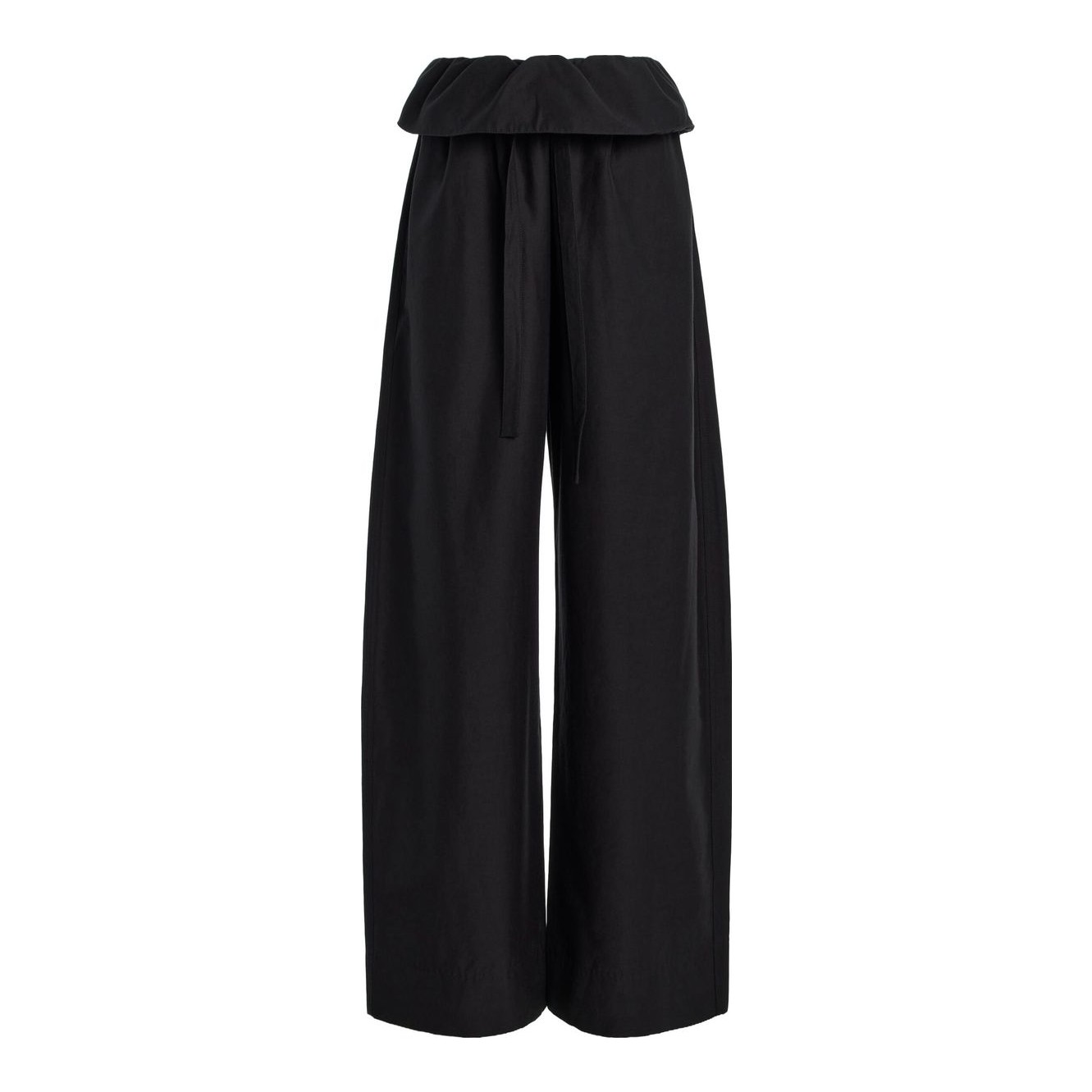 Massimo Dutti | Flowing Contrast 100% Silk Trousers