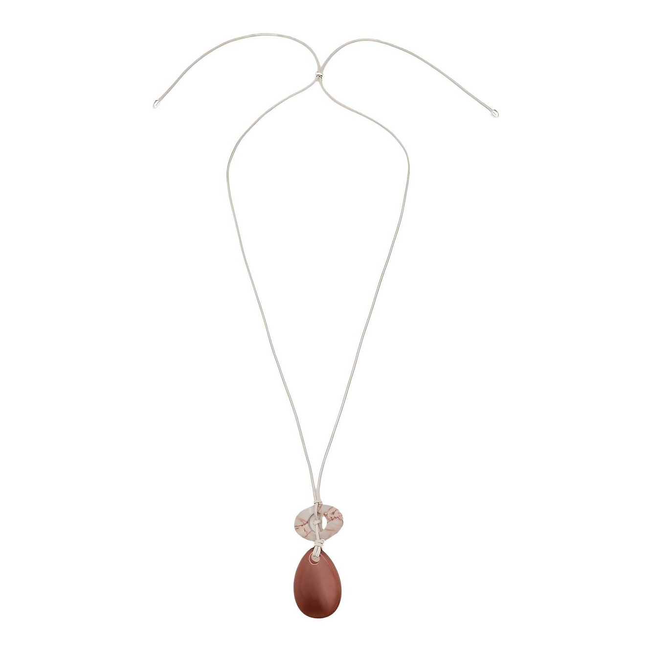 ★ Massimo Dutti★ Silk cord necklace and fish 04602615303 Massimo Dutti | Silk Cord Necklace With Fish