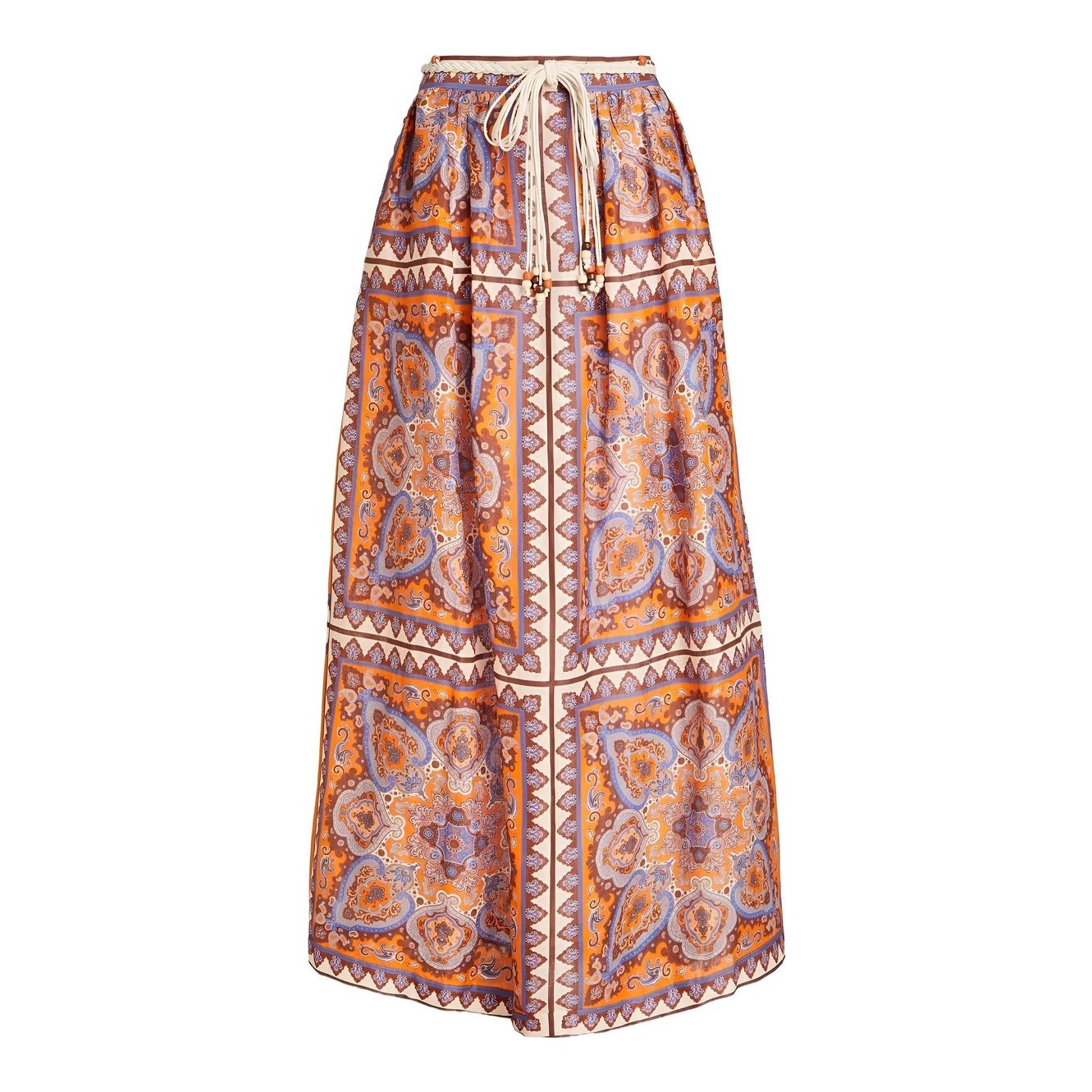 Zimmermann | Crush Flared Midi Skirt