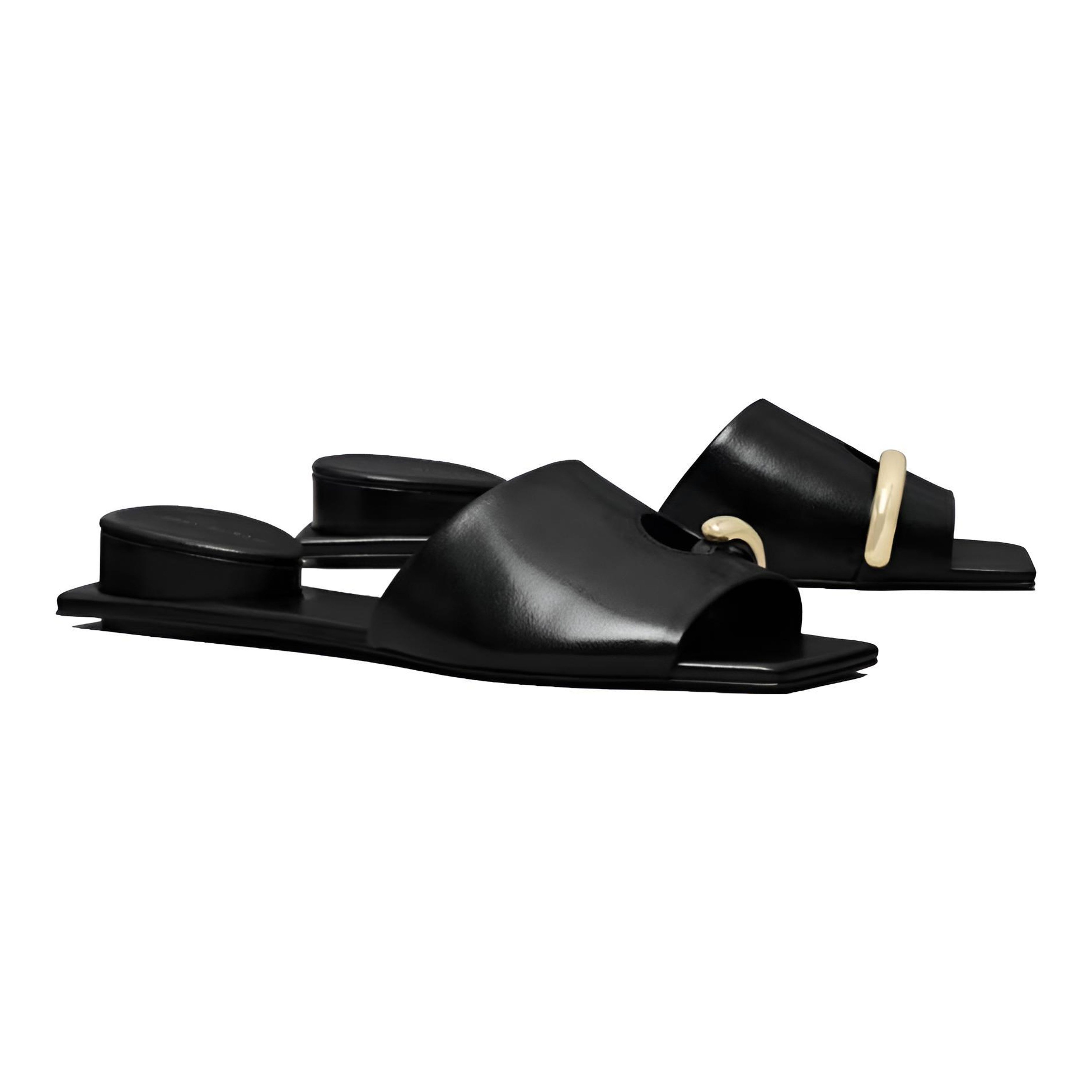 TORY BURCH ミュール　38.5 Tory Burch Pierced Leather Mules | Saks Fifth Avenue