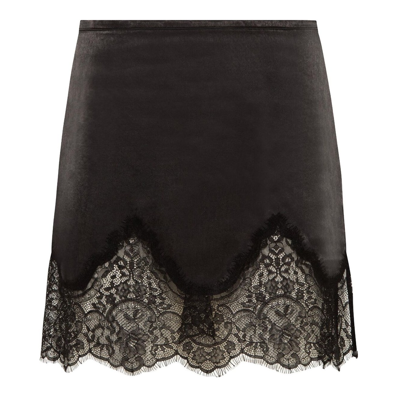 ★Massimo Dutti★ Contrast lace trim skirt Contrast lace-trimmed skirt · Cream · Sunglasses | Massimo Dutti