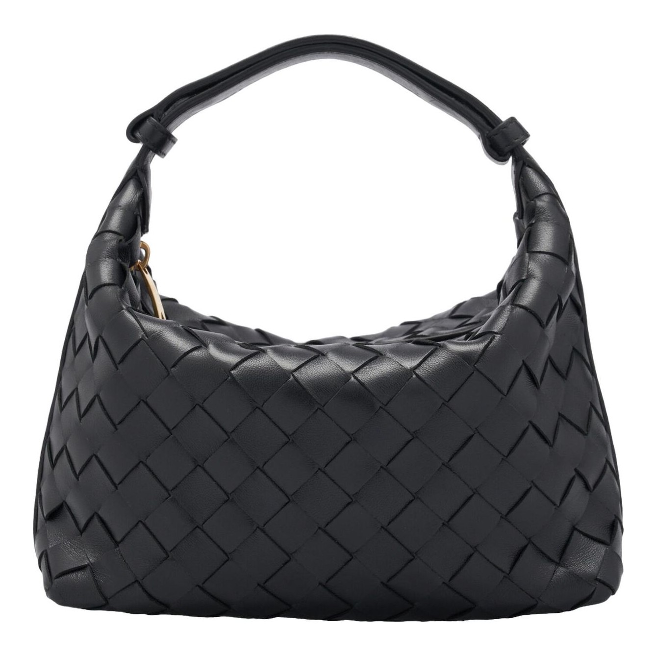 ★関税込★BOTTEGA VENETA★Intrecciato small bag★ Bottega Veneta® Men's Small Intrecciato Zipped Tote in Black