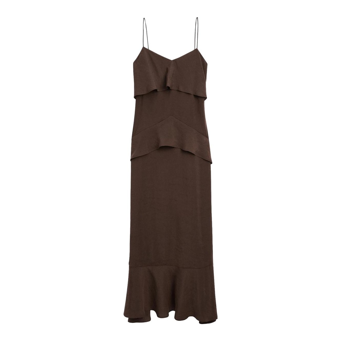 Massimo Dutti | Long Strappy Cotton Blend Dress