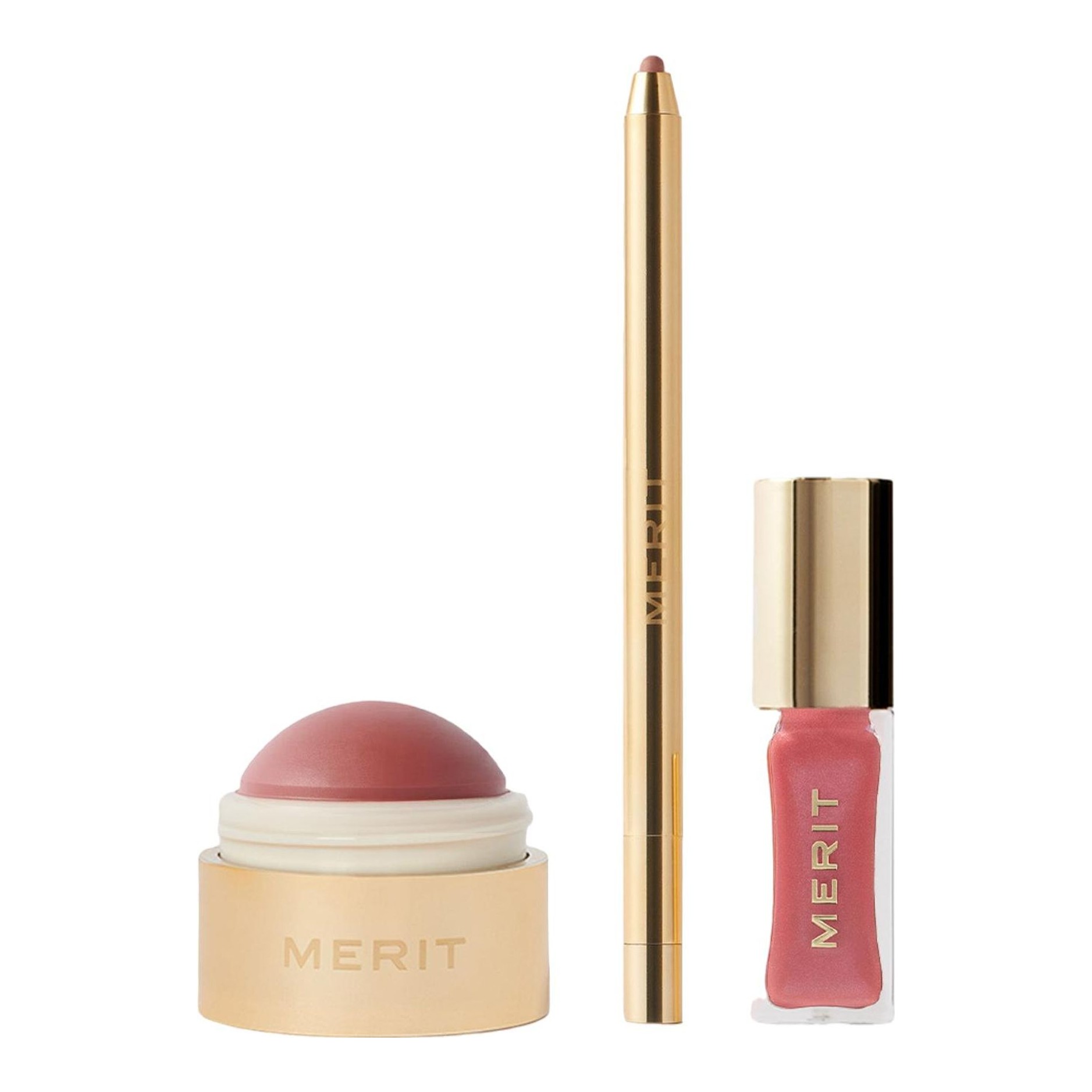 MERIT Beauty | Mini Flush Balm Cream Blush Trio Set
