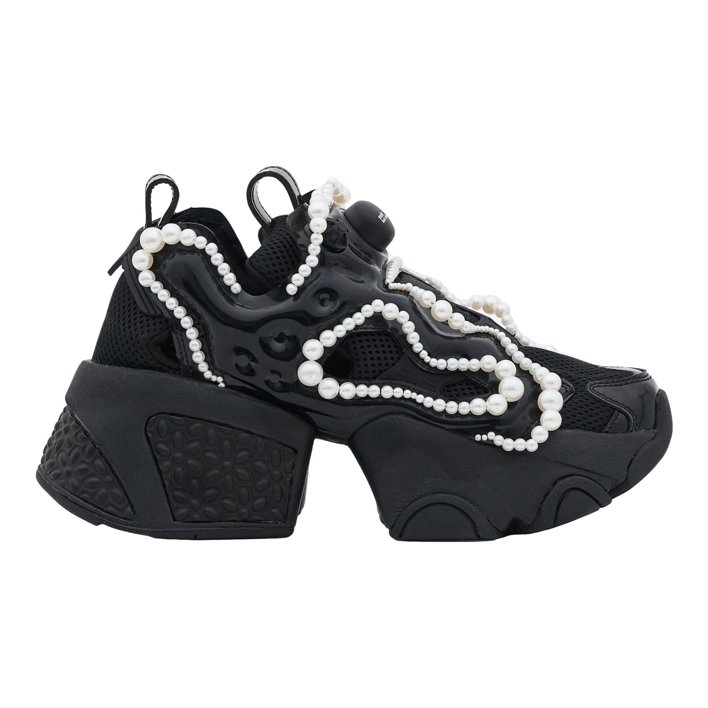 スニーカー NOIR KEI NINOMIYA X REEBOK Pearl Pump Fury Sneakers Noir Kei Ninomiya: Reebok Flying Pearl Pump Fury (Red
