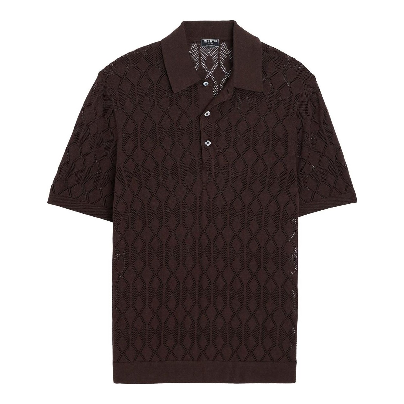Todd Snyder | Open-Stitch Full-Placket Polo