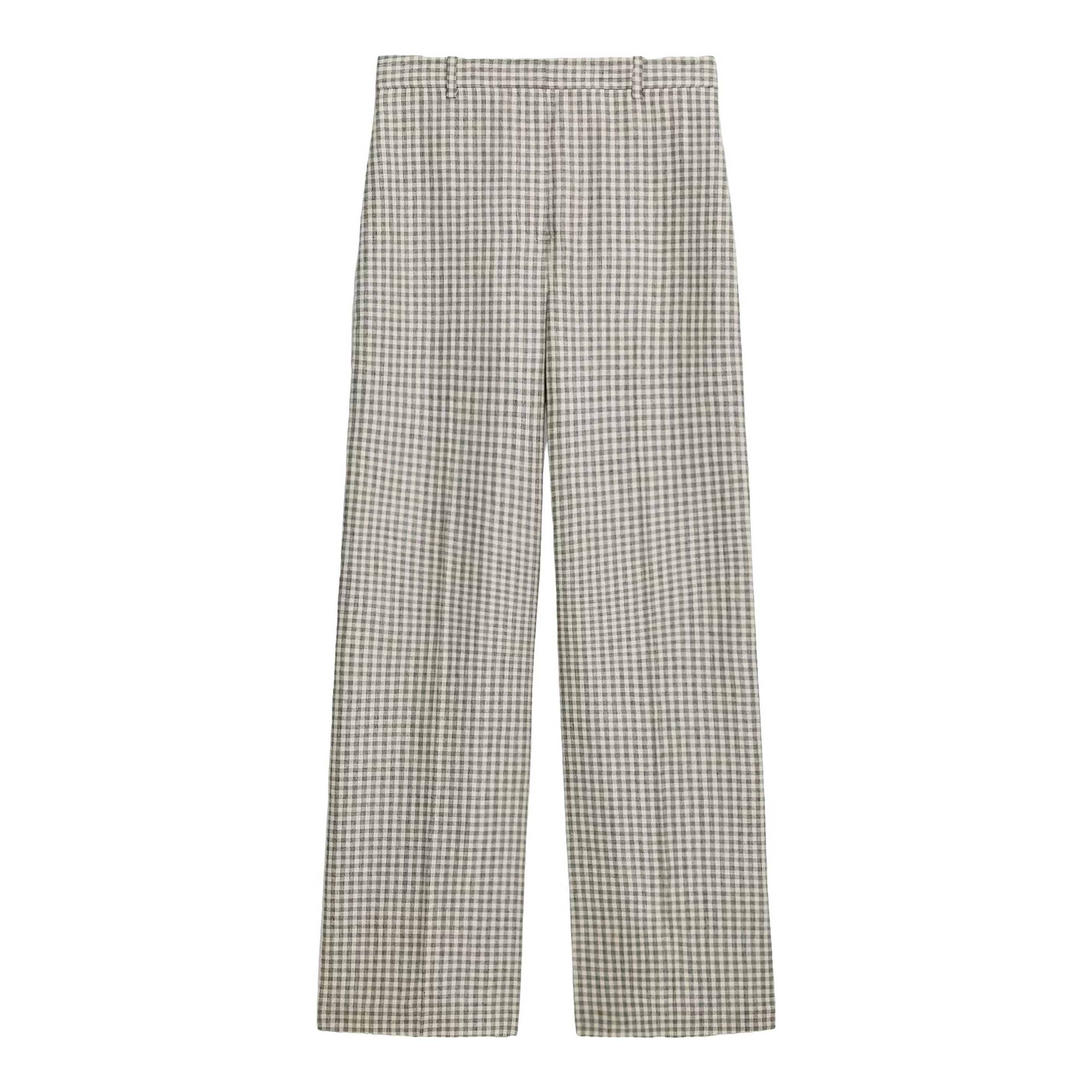 Massimo Dutti | Lightweight Straight Fit 100%Linen Trousers
