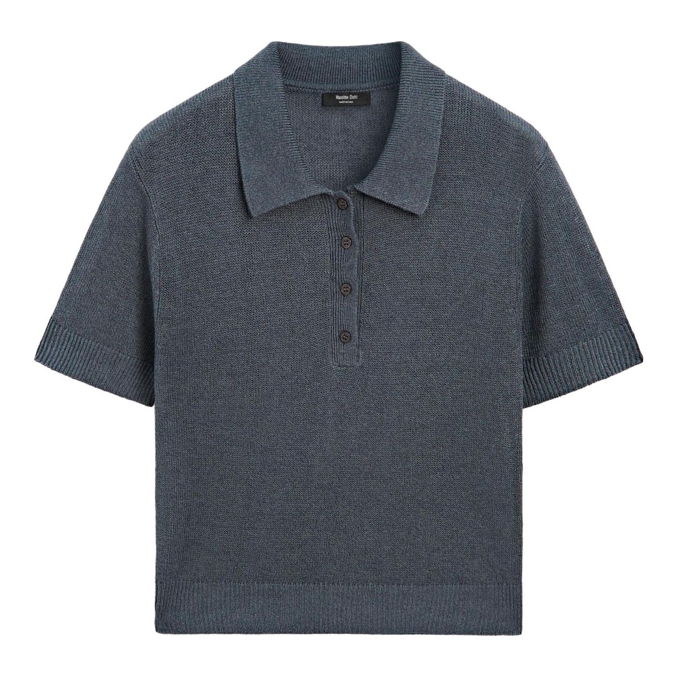 Massimo Dutti | Linen Blend Semi-Sheer Knit Sweater