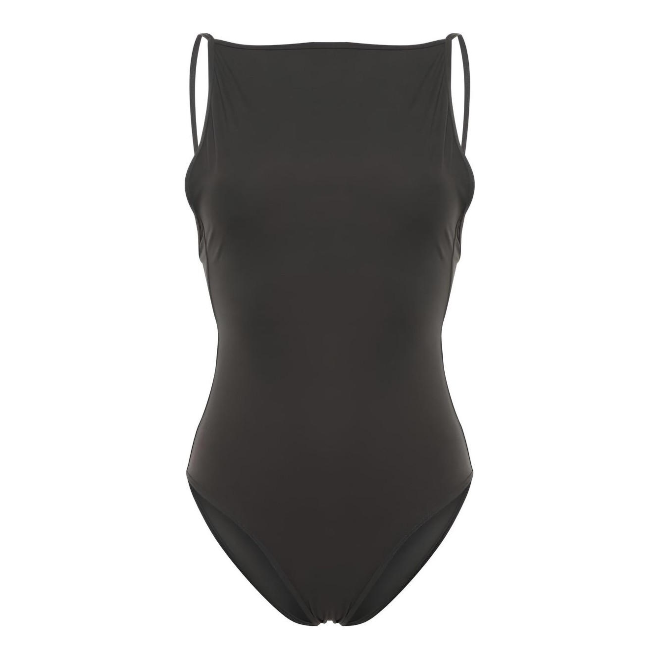 【TOTEME】open-back recycled-seersucker swimsuit TOTEME | Plus Net Sustain Open Back Stretch Recycled