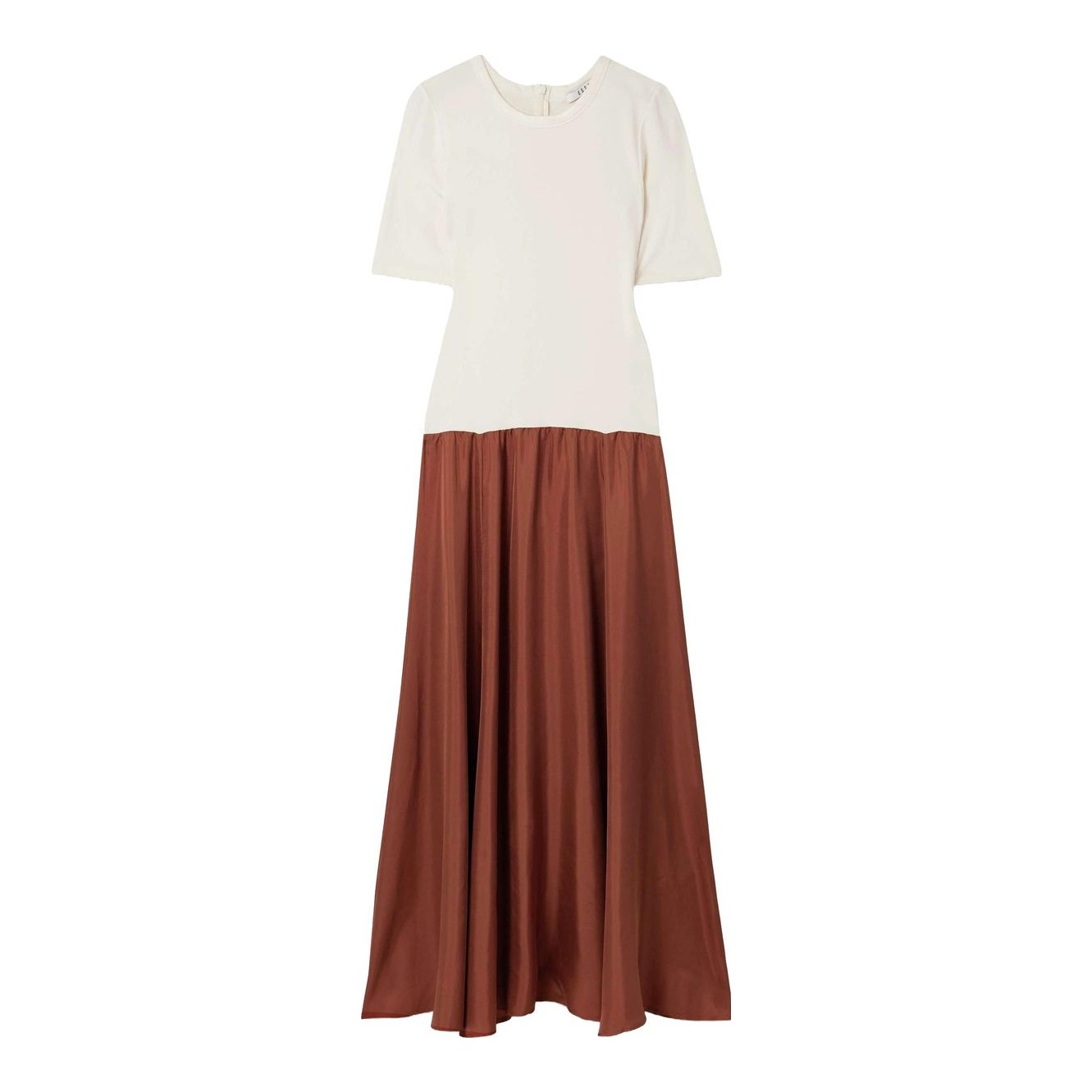 ◆Massimo Dutti◆ Contrast pleated long one-piece Contrast pleated long dress · White · Caps And Hats