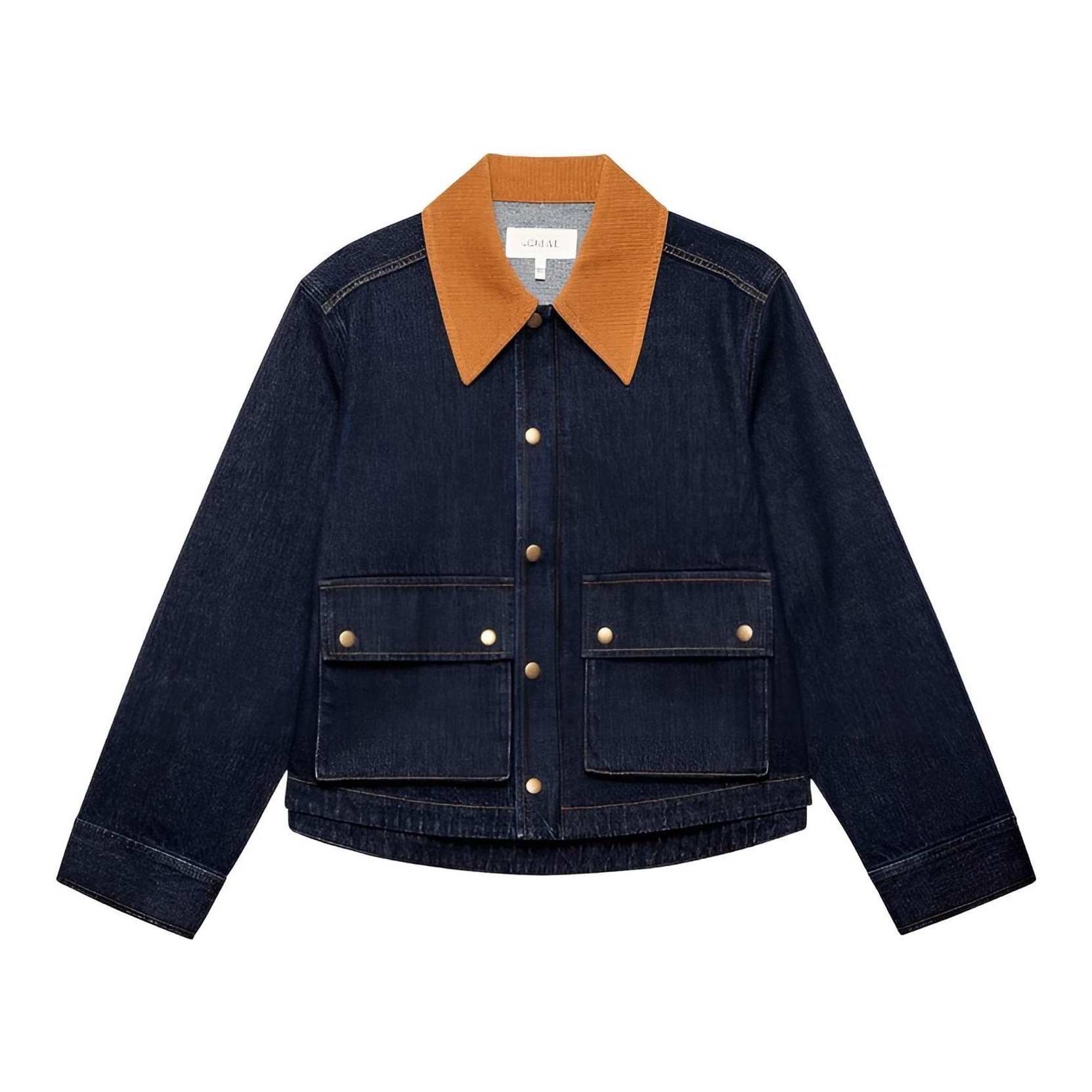 〈LANDS' END〉corduroy collar denim jacket Land's End | Women's Corduroy Collared Denim Jacket