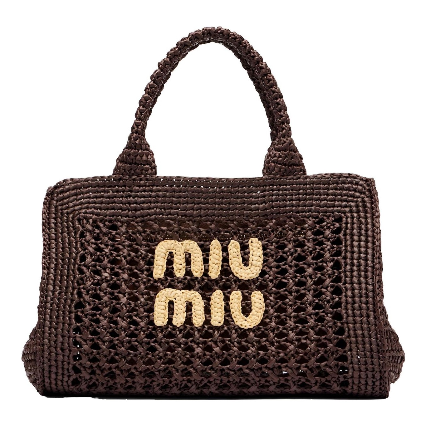 Miu Miu | Raffia-Effect Woven Handbag