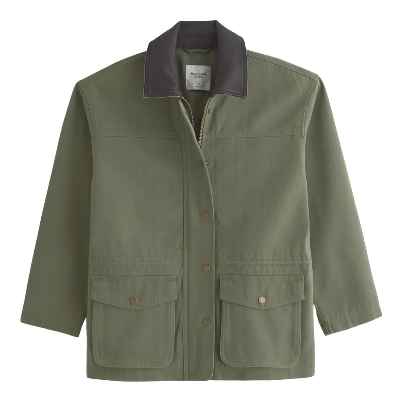 Abercrombie & Fitch | Mid-Length Waxed Barn Jacket