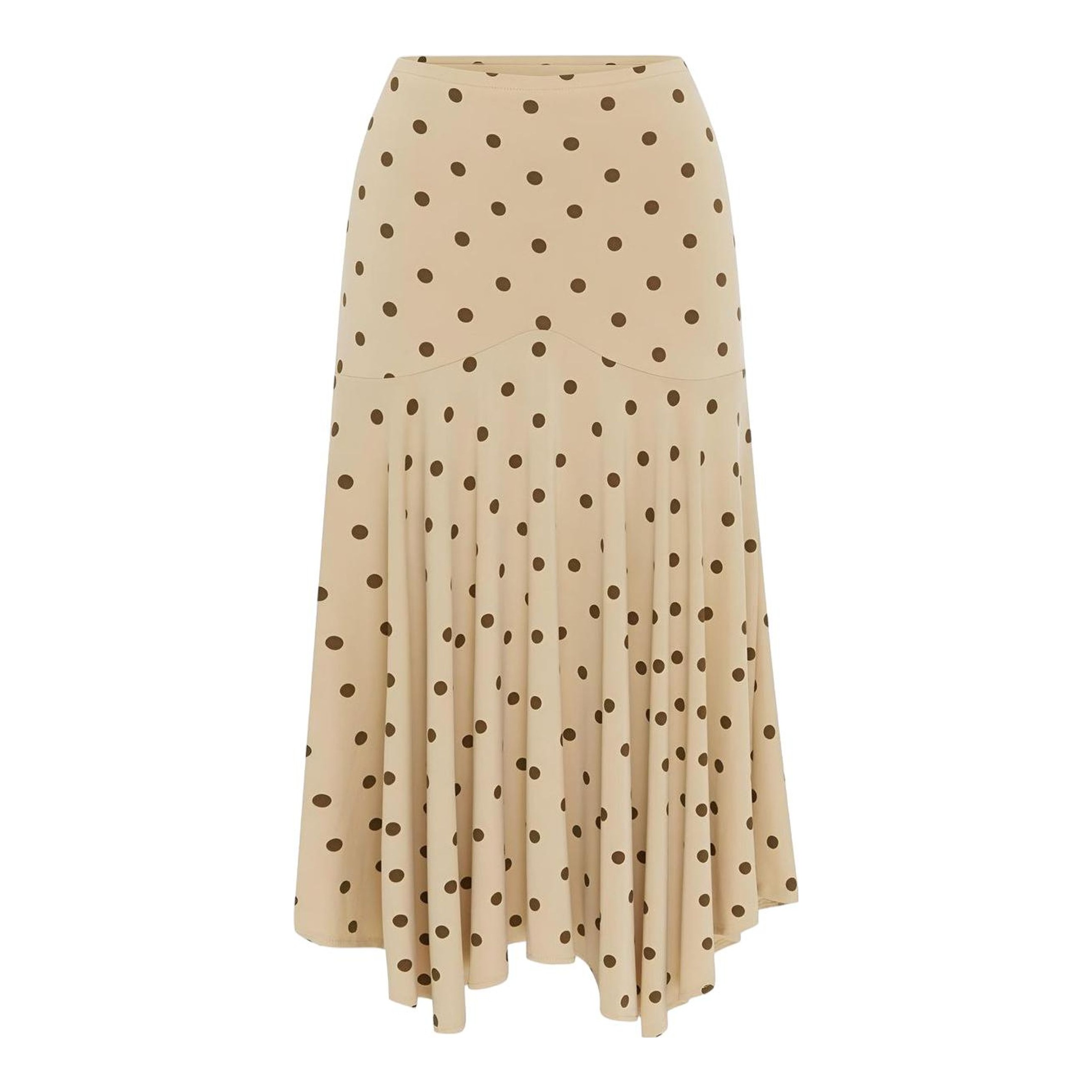 Massimo Dutti | Check Print Godet Midi Skirt - Studio