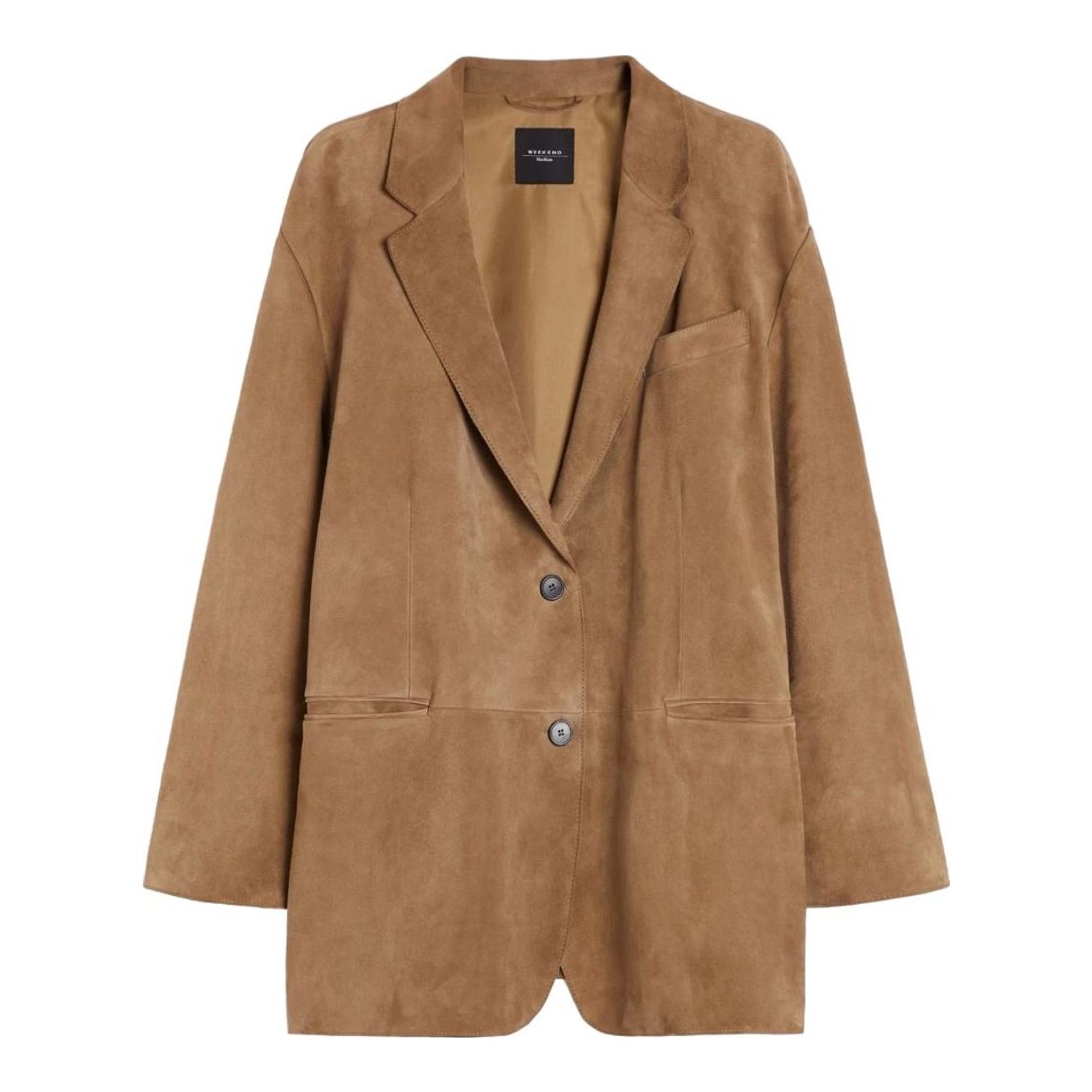 Massimo Dutti | Straight Fit Suede Leather Blazer