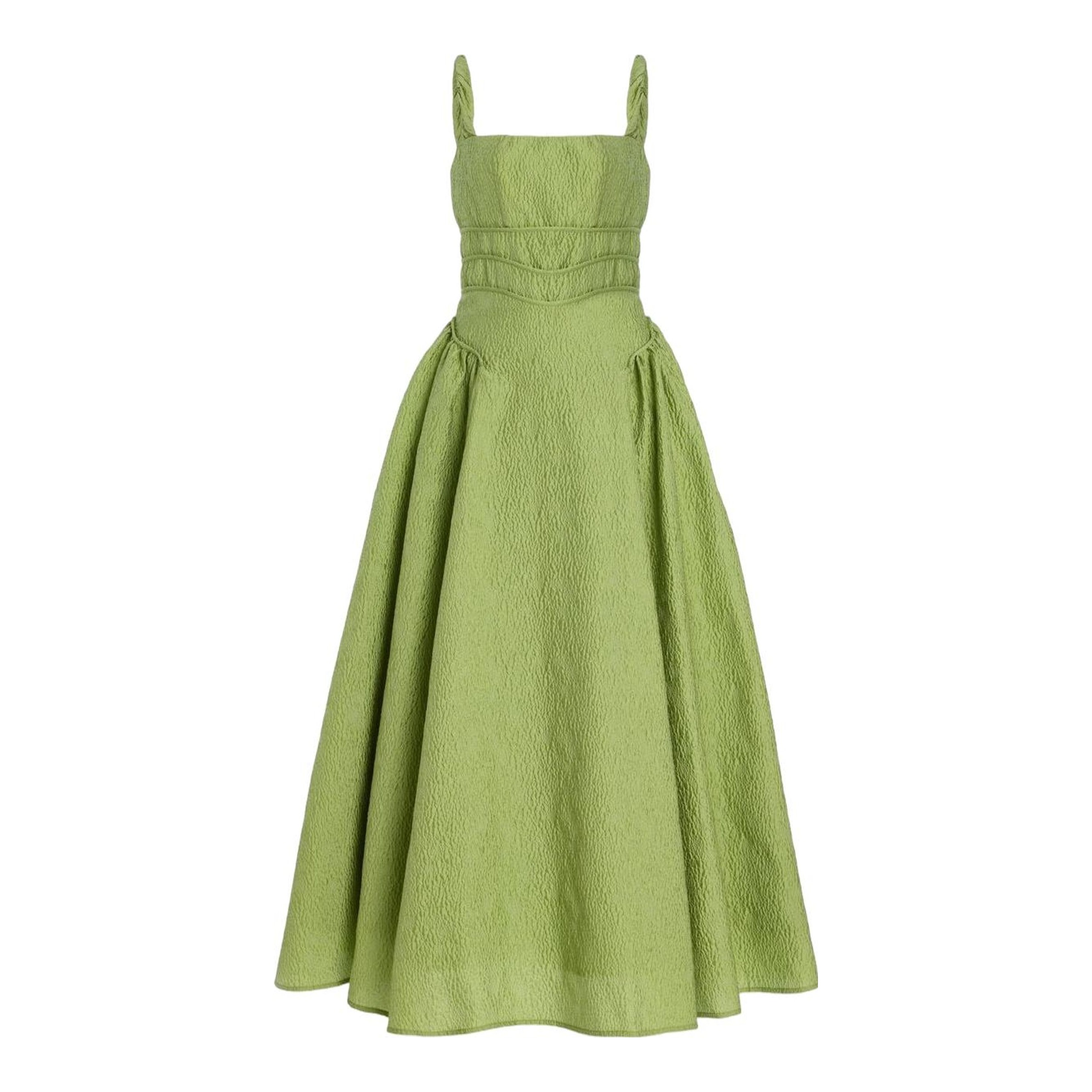 Rebecca Vallance | Bailey belted pleated midi dress